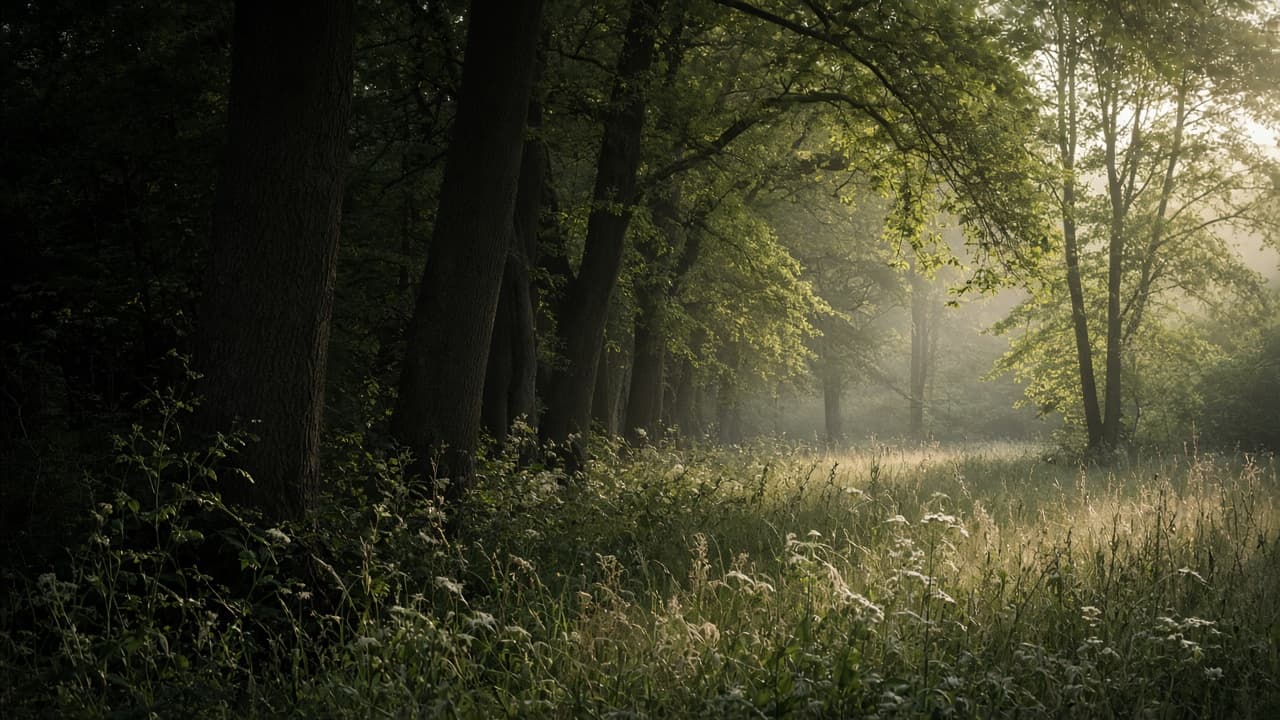 A calm outdoor setting suited to a civil funeral ceremony
